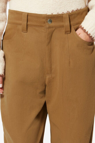 Pantalones de lona de sarga de algodón de pierna ancha Opalyna Pantalones de lona de sarga de algodón de pierna ancha Opalyna