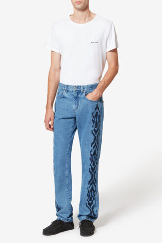 Pantalones de mezclilla bordados Lewys con 5 bolsillos