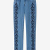 Pantalones de mezclilla bordados Lewys con 5 bolsillos Pantalones de mezclilla bordados Lewys con 5 bolsillos