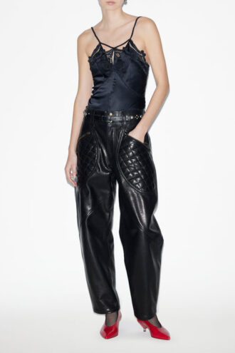 Pantalones de piel de cordero Catarina