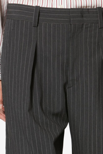 Pantalones de traje Lisetta de lana virgen con rayas de tenis Pantalones de traje Lisetta de lana virgen con rayas de tenis