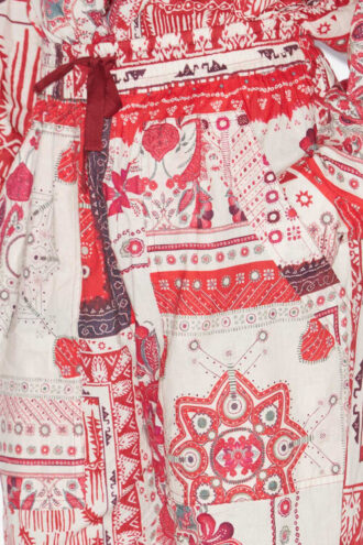 Pantalones Fedora de voile de algodón con estampado bandana