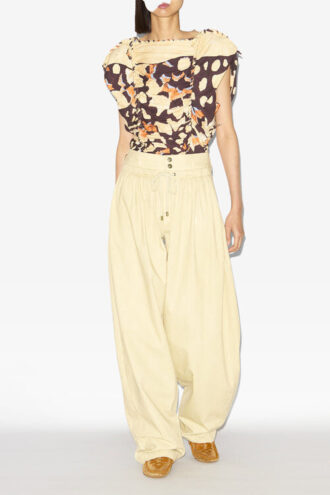 Pantalones holgados fruncidos Inaya