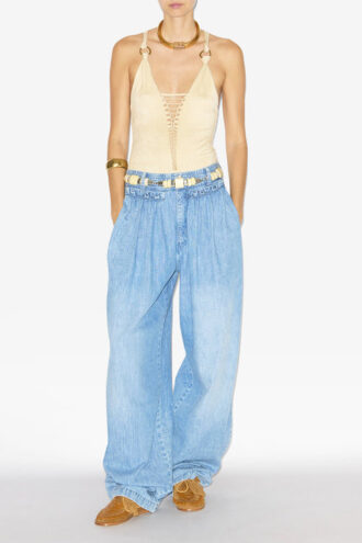 Pantalones holgados fruncidos Inaya