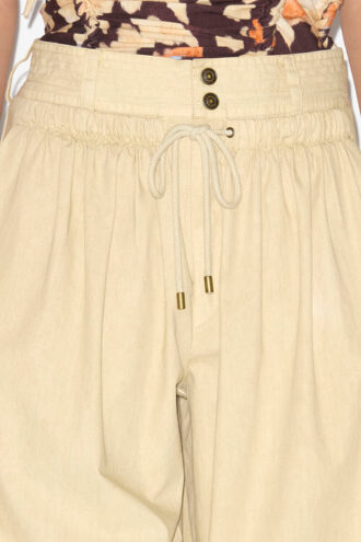 Pantalones holgados fruncidos Inaya