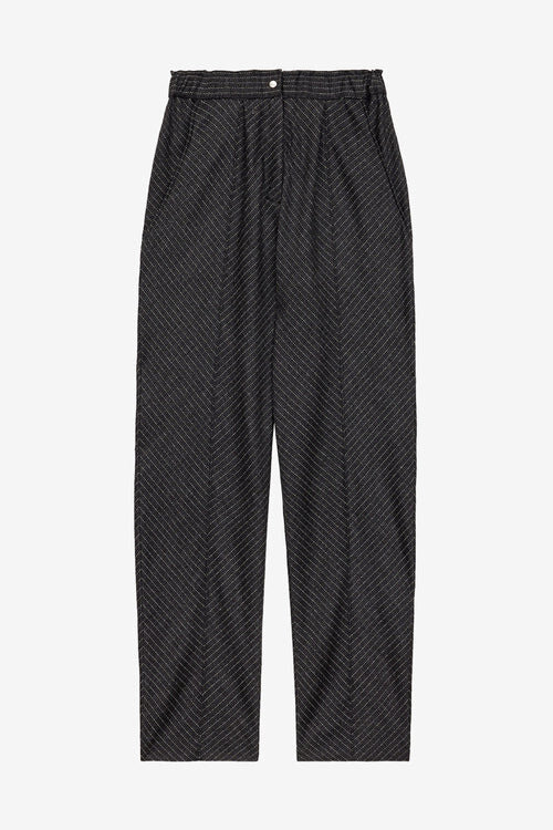 Pantalones plisados de lana virgen Rakia Pantalones plisados de lana virgen Rakia