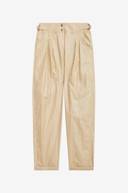Pantalones rectos de lino recubierto Fidji Pantalones rectos de lino recubierto Fidji