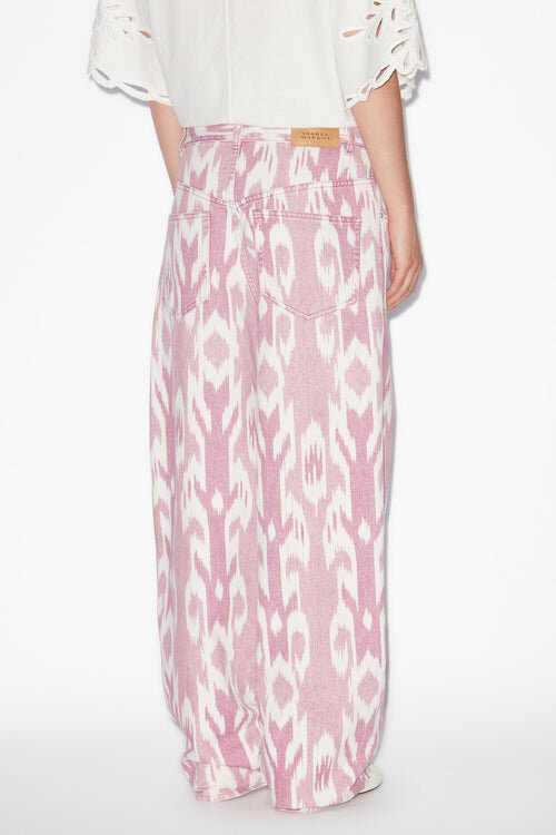 Pantalones vaqueros holgados Joanny con estampado Ikat Pantalones vaqueros holgados Joanny con estampado Ikat