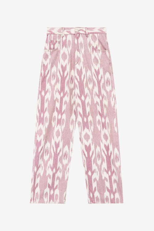 Pantalones vaqueros holgados Joanny con estampado Ikat Pantalones vaqueros holgados Joanny con estampado Ikat