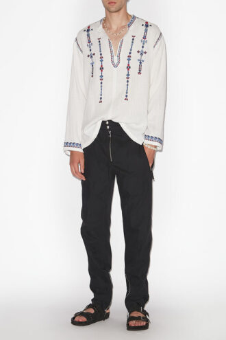 Pantalones Yilsen con cremalleras Pantalones Yilsen con cremalleras