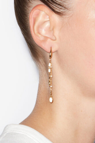 Pendientes con borlas dorados Casablanca