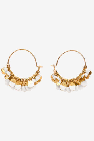 Pendientes de aro dorados Casablanca