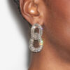 Pendientes Funky Ring con pedrería Pendientes Funky Ring con pedrería