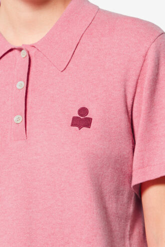 Polo de punto de mezcla de algodón y lana Althea con logotipo Polo de punto de mezcla de algodón y lana Althea con logotipo