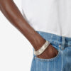 Pulsera ancha Ailys Man con mini placas Pulsera ancha Ailys Man con mini placas