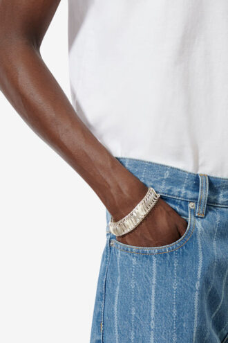 Pulsera ancha Ailys Man con mini placas