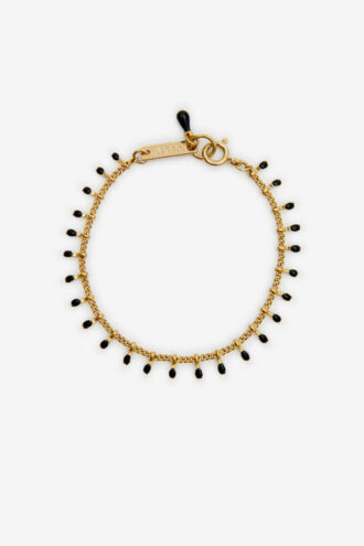 Pulsera Casablanca con cadena de latón con acabado dorado