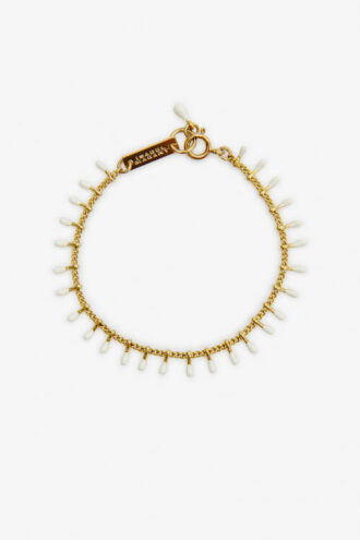 Pulsera Casablanca con cadena de latón con acabado dorado