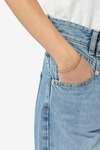 Pulsera Casablanca con cadena de latón con acabado dorado