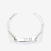 Pulsera tipo esclava Quincy en latón con acabado plateado Pulsera tipo esclava Quincy en latón con acabado plateado
