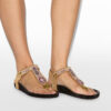 Sandalias de piel bordadas Enore Sandalias de piel bordadas Enore