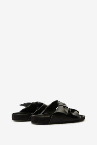 Sandalias de piel con lazo Lennyo