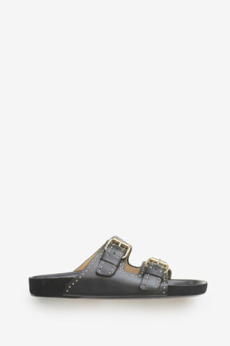 Sandalias de piel con punta abierta Lennyo