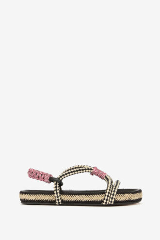 Sandalias planas de cuerda Waltee