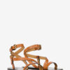Sandalias planas de piel con tachuelas Jopee Sandalias planas de piel con tachuelas Jopee