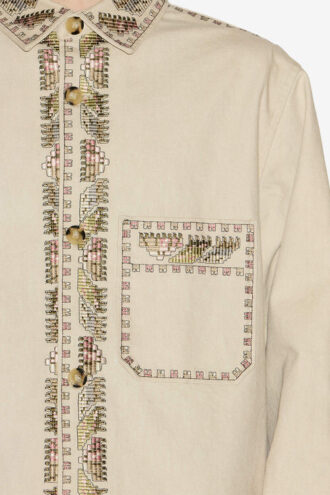 Sobrecamisa de algodón bordada Rudy Sobrecamisa de algodón bordada Rudy
