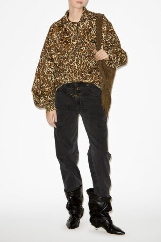Sudadera con cuello alto estampada Wilda