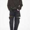 Sudadera corta de algodón con cuello alto Ross Sudadera corta de algodón con cuello alto Ross