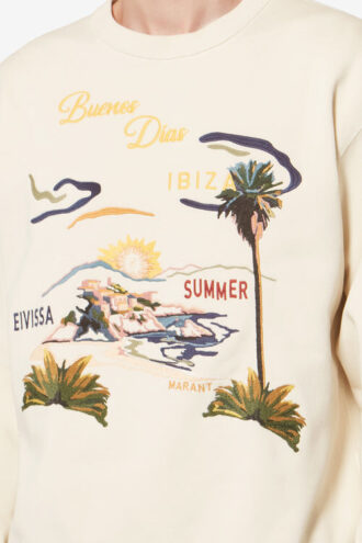 Sudadera de algodón bordada Mikoy