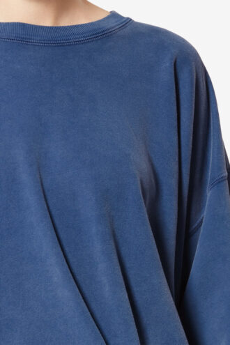 Sudadera de algodón lavado Sauria Sudadera de algodón lavado Sauria