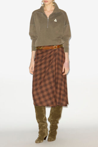 Sudadera Ross de algodón con cuello alto y cremallera Sudadera Ross de algodón con cuello alto y cremallera