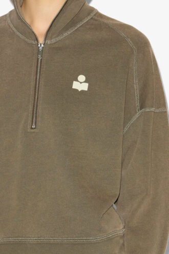 Sudadera Ross de algodón con cuello alto y cremallera Sudadera Ross de algodón con cuello alto y cremallera