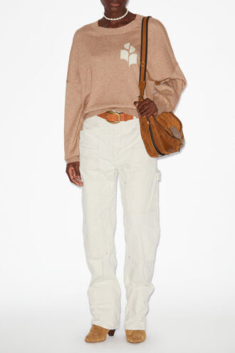 Suéter de algodón y lana con logotipo de Marisans Suéter de algodón y lana con logotipo de Marisans
