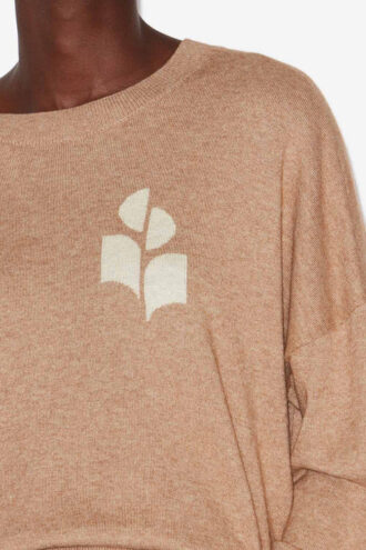 Suéter de algodón y lana con logotipo de Marisans Suéter de algodón y lana con logotipo de Marisans