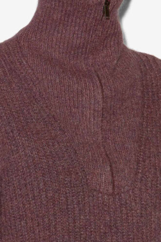 Suéter de punto con cuello con cremallera Danita