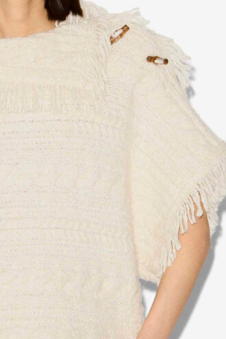 Suéter de punto trenzado Blanche