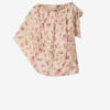 Top asimétrico estampado de muselina Loeva