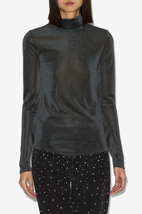 Top con cuello alto de Jadia Lurex Top con cuello alto de Jadia Lurex