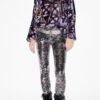 Top Dabia de terciopelo estampado