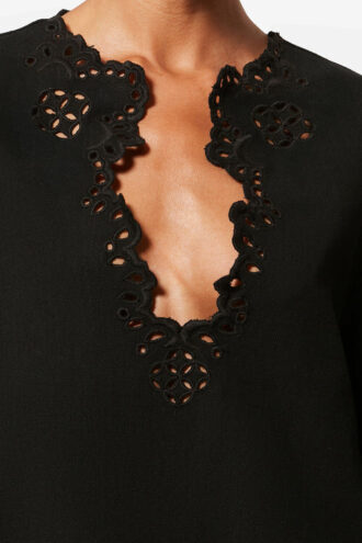 Top de algodón calado estilo túnica Shana Top de algodón calado estilo túnica Shana