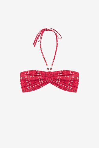Top de bikini estampado Salma