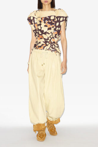 Top de jersey tejido estampado Zohra Top de jersey tejido estampado Zohra