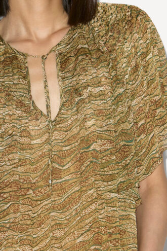Top de muselina estampada Neslya Top de muselina estampada Neslya