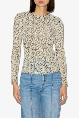 Top de tul bordado Soline