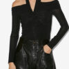 Top drapeado Vonda en jersey liso Top drapeado Vonda en jersey liso