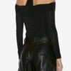 Top drapeado Vonda en jersey liso Top drapeado Vonda en jersey liso